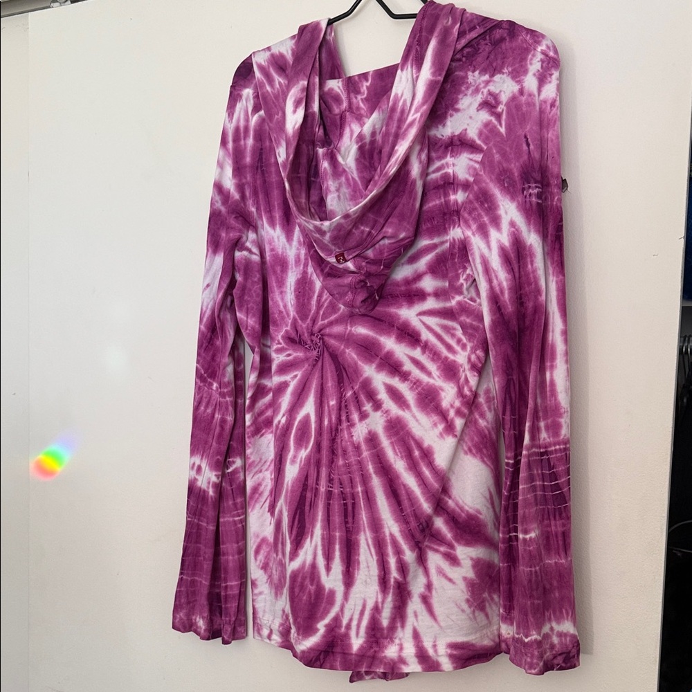 Purple Tie-Dye Women's Top - Picture 2 of 4